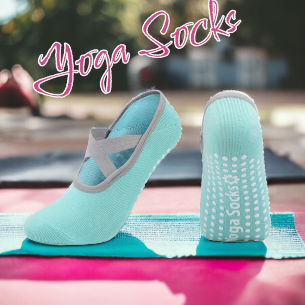SALE | NonSlip Extra Grip Sports Sock Elastic CrossStraps for Yoga Pilates Dance
